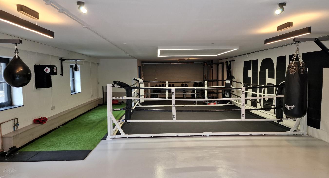 Lighting installation in boxing gym in Telford